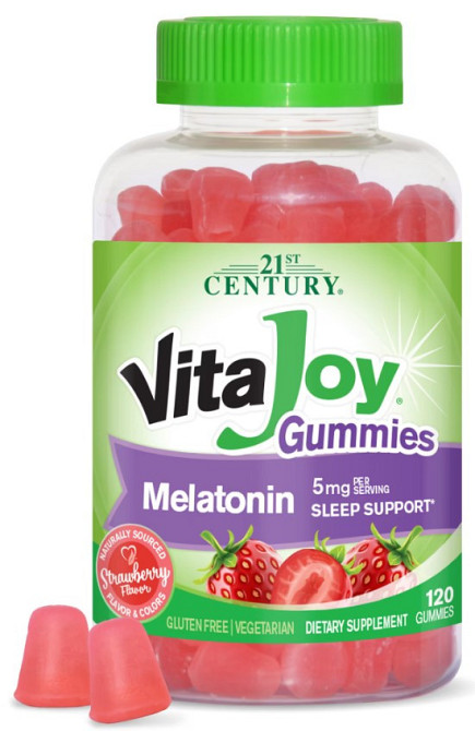 Мелатонін 21st Century VitaJoy Melatonin 5 mg 120 жув табл Київ - фото 3