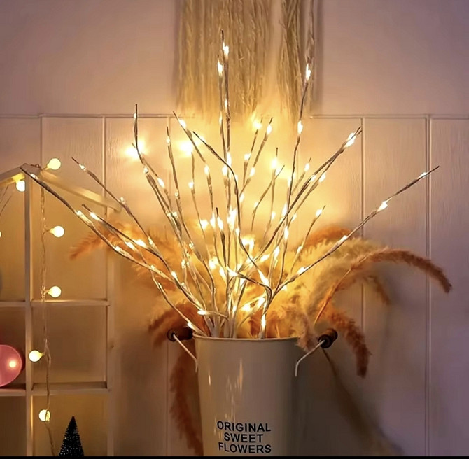 Світлодіодні гілочки LED на батарейках 3 шт Смела - изображение 6