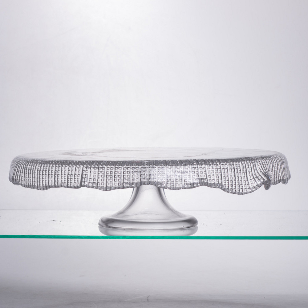 Тортівниця трансформер скляна на ножці,менажниця трансформер прозора скляна 64486-53 SBR Київ - фото 3