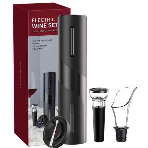 Штопор электрический для вина 4-в-1 с ножом для фольги, пробкой и аэратором, автоматический Киев