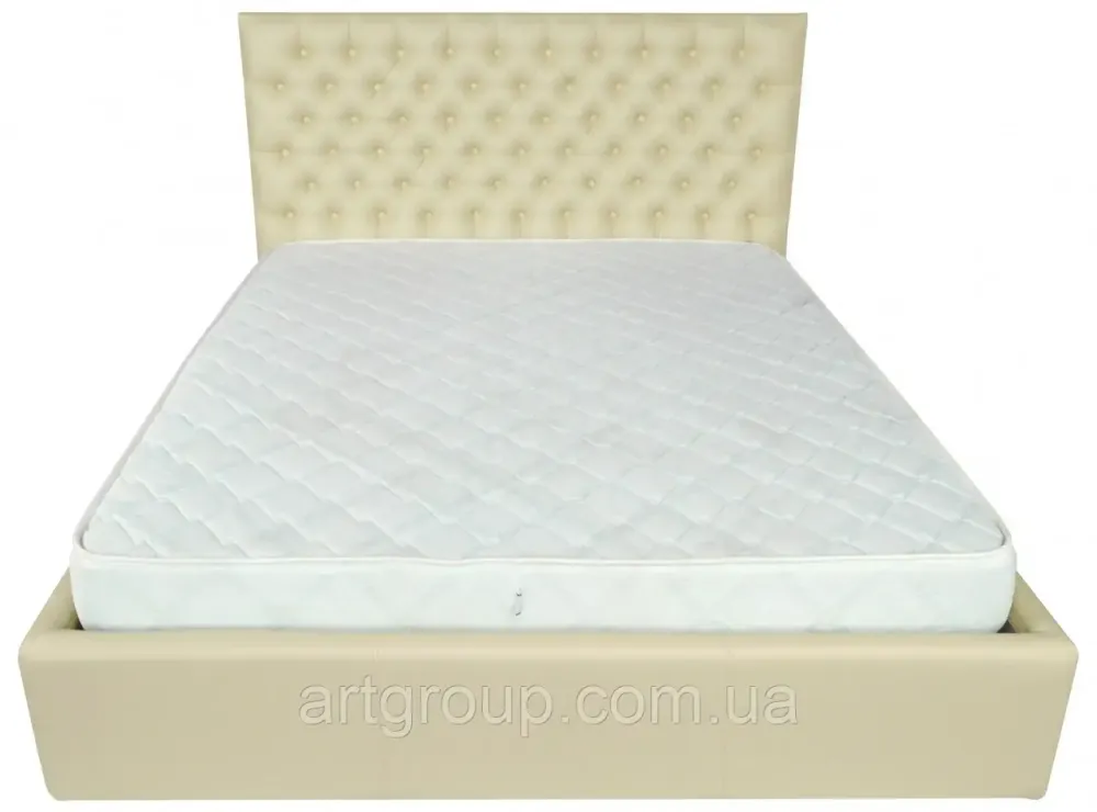 Ліжко Cambridge Comfort 140 х 200 см Fly 2207 A1 З підйомним механізмом та нішою для білизни Бежевий Дніпро - фото 15