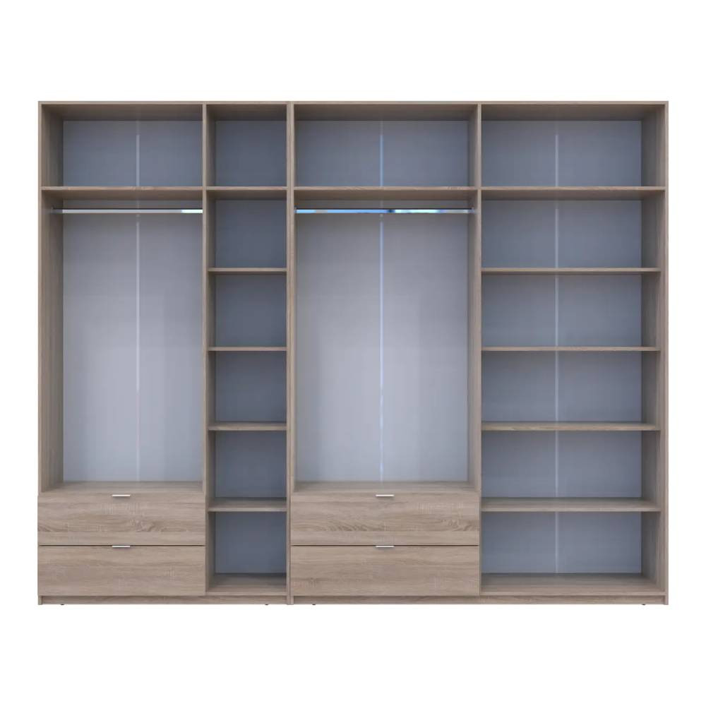 Шкаф для одежды Doros Лукас Дуб сонома 3+4 ДСП 300х50х240 DRS-011708 (42005131) Львов - изображение 5