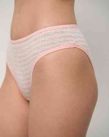 Набір жіночих трусиків-тижневик у рубчик упаковка 7 шт Nicoletta 713161 XXL Київ