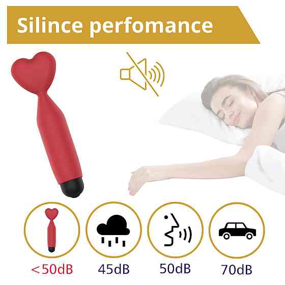 Міні-вібратор - Erospace Sweet Play Mini Heart Vibrator A14 Sex Aura Київ