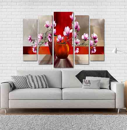 Модульна картина Магнолія Абстракція Art-122_5 Київ