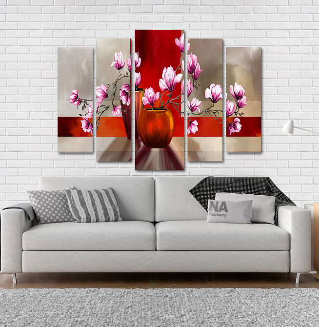 Модульна картина Магнолія Абстракція Art-122_5 Київ - фото 2