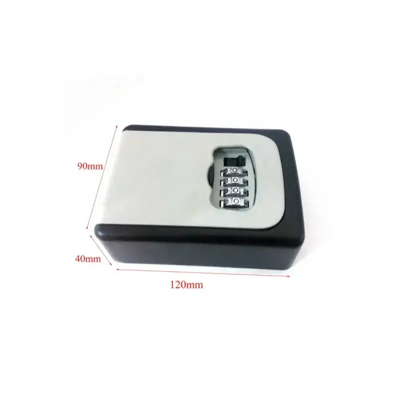 Зовнішній міні сейф Optimus CH-801 з кодовим замком (120 х 85 х 40мм) Сірий Вінниця - фото 9