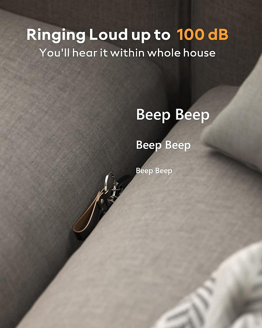 Bluetooth-трекер ATUVOS 2 шт для Apple Find My, ключей и багажа, IP67, NFC, CR2032, до 60 м, iOS Киев - изображение 13