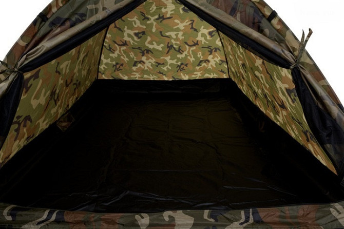 Туристична Намет двомісний з чохлом до 5000 мм Mil-Tec від Sturm "Super" (14208020) Woodland Нововолинськ - фото 5