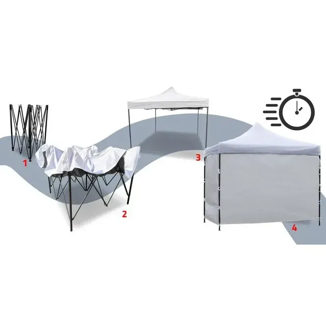 Павильон садовый 3x3м 4 стены белый Diego Киев - изображение 6