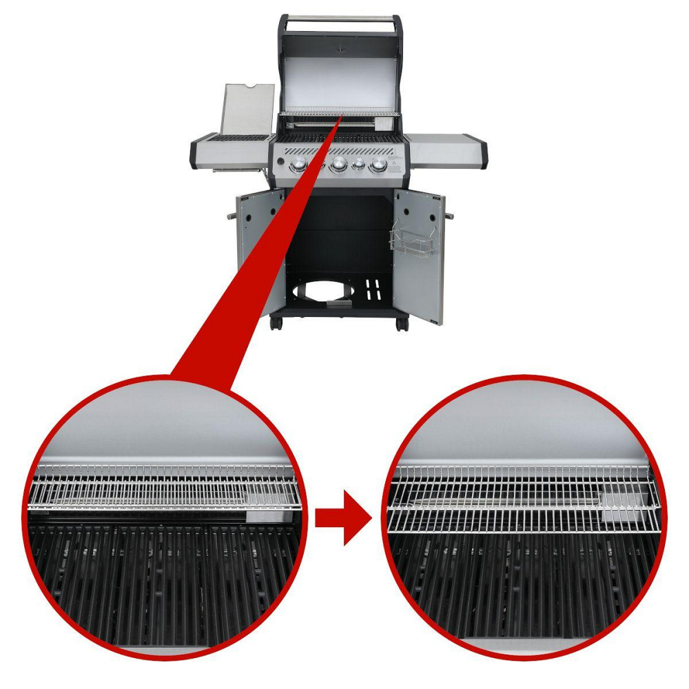 Газовий гриль SANTOS S-318 Black, з бічним і заднім пальниками, чорний 900273 Код: 010952 Рівне - фото 2