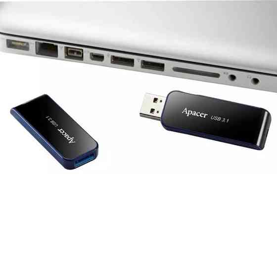 Флеш-накопичувач Apacer USB 3.2 Gen 1 AH356 64GB Black Київ