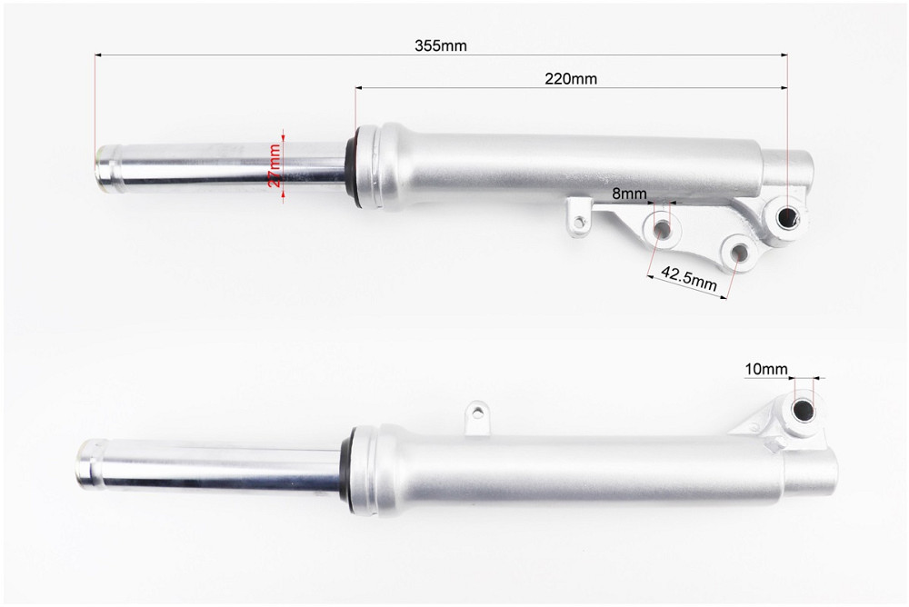 Амортизатор передній (пір'я), к-кт 2шт (диск. гальмо) 355мм Киев - изображение 2
