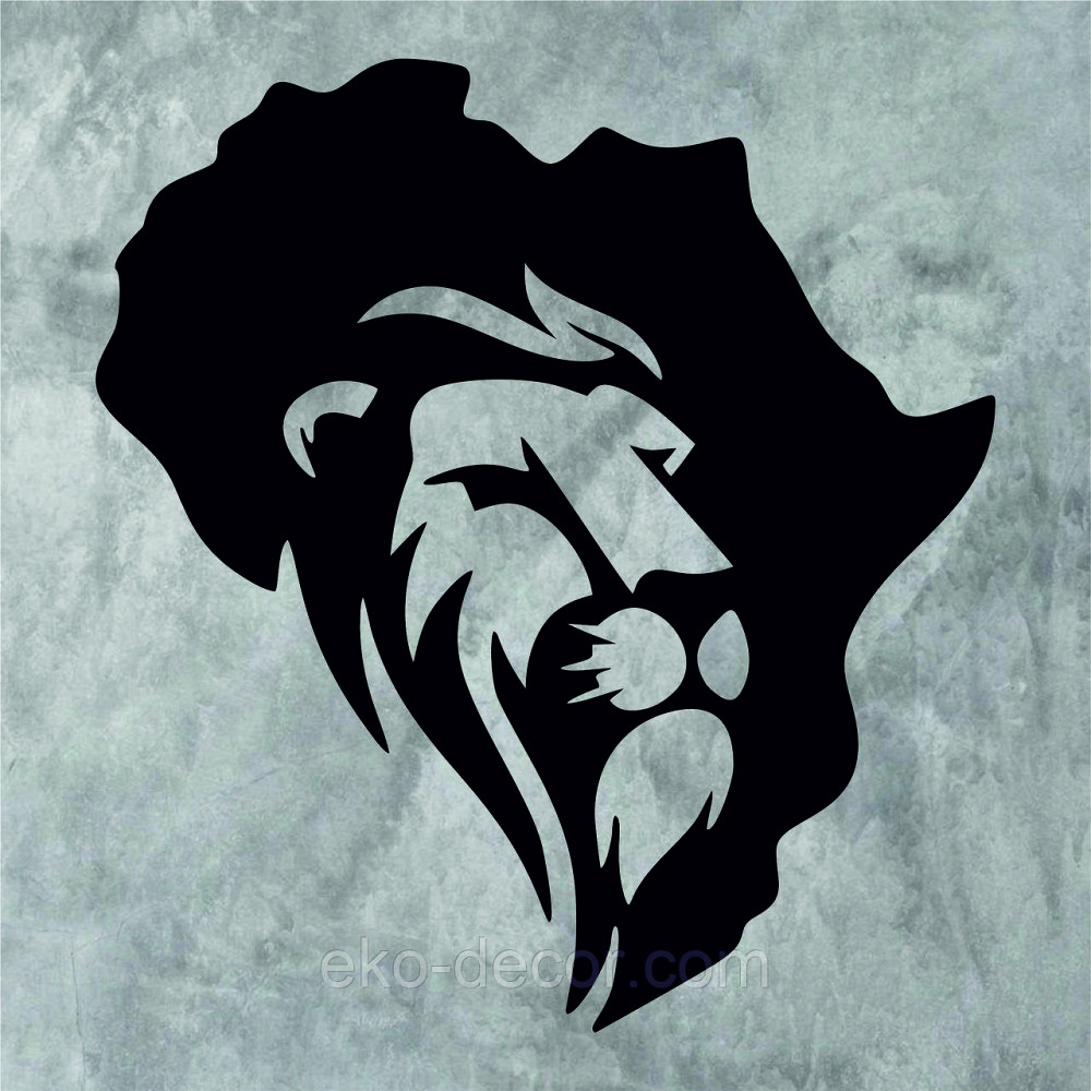 Декоративное настенное Панно «Лев - 2» Декор на стену 70*64 см, Черный Киев - изображение 4