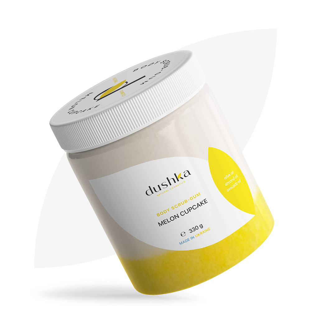 Скраб-жвачка для тела Дынный капкейк Dushka 330 г Киев - изображение 1
