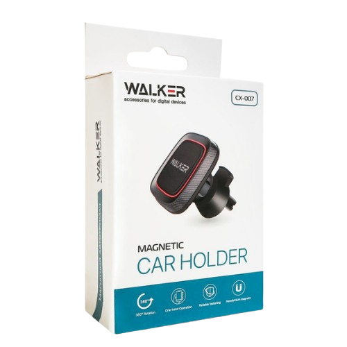Тримач автомобільний для мобільного WALKER CX-007 магнітний чорний Житомир - изображение 8