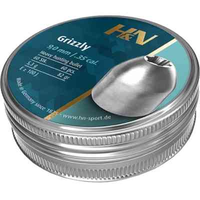 Пульки H&amp;N Grizzly 9 мм 5.3 г 60 шт/уп (96335608202) Вінниця