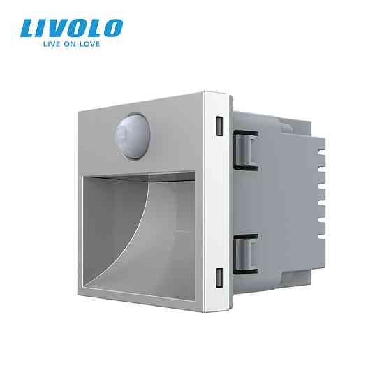 LIVOLO Механізм автоматичний світильник для сходів підлоги датчик руху темряви, сірий, 2700K, 2 Киев