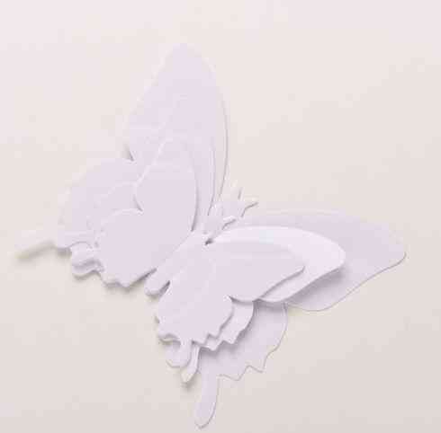 Метелики для декору 12 штук білий Київ