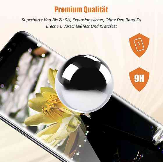 Захисне скло Samsung Galaxy S8 Plus прозоре 3D повне покриття комплект 2 шт 9H 0.33 мм захисне покриття скло повноекранне Київ