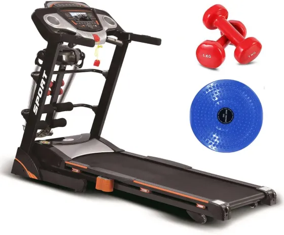 Беговая дорожка Atlas Спорт 19Km H 140Kg Масажер 68 Twister Pomarańczowy Szary Żółty Киев