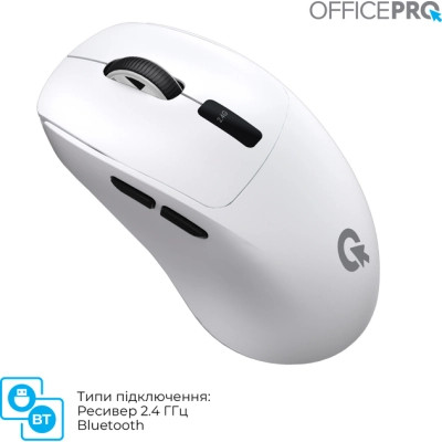 Мишка OfficePro M398W Wireless/Bluetooth White (M398W) Вінниця - фото 6