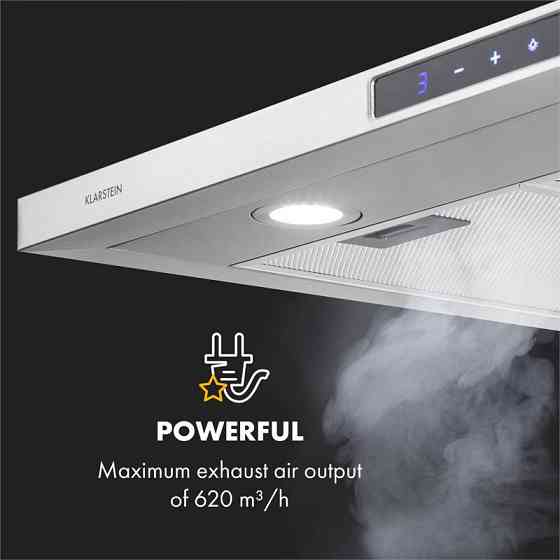 Вытяжка Eliana 90 см пирамидальная конструкция 620 м³/ч 2 светодиодные лампы из нержавеющей стали (Германия, Ровно
