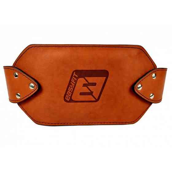 Пояс для обтяжень EasyFit EF-DBC-200-BR шкіра, до 200 кг, коричневий Вінниця