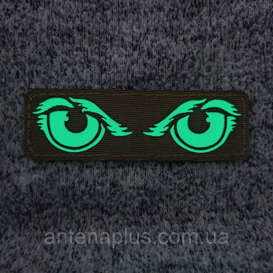 Суворі котячі очі Laser Cut койот шеврон / патч Київ