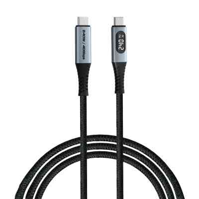 Дата кабель USB-C to USB-C 1.2m with display 240W black Verbatim (31849) Винница
