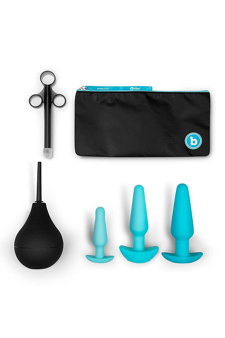Набор для анального секса B-Vibe Anal Training 7 предметов, синий Sex Aura Киев - изображение 3