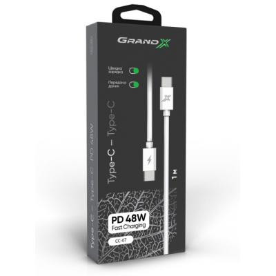 Дата кабель USB-C to USB-C Grand-X (CC-07) Винница - изображение 3