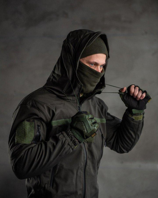 Тактический костюм софтшел олива  aura ВТ0478 K1 5-2 Одесса - изображение 6