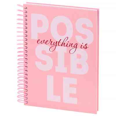 Блокнот Axent на спирали А5 120 листов, клетка, твердая обложка, Possible (8464-1-A) Винница