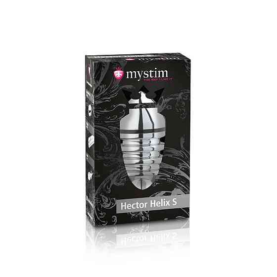 Металлическая анальная пробка Mystim Hector Helix S для электростимулятора, диаметр 4см Sex Aura Киев