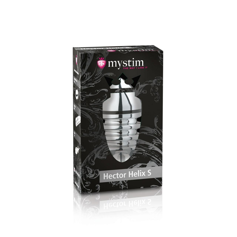 Металлическая анальная пробка Mystim Hector Helix S для электростимулятора, диаметр 4см Sex Aura Киев - изображение 6