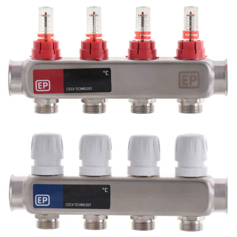 Колекторний блок з расxодомерамі Europroduct EP.S1110-04 1 "x4 (EP4980) Київ - фото 1