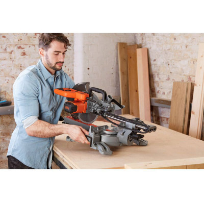 Торцовочная пила Black&Decker 2100 Вт, диск 254х30 мм, 5000 об/мин, XPS, вес 18.5 кг (BES710) Винница - изображение 11
