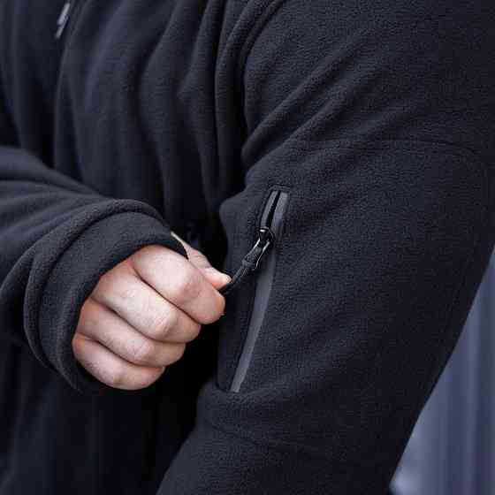 Толстовка мужская флисовая на молнии Pobedov Explorer черная Киев