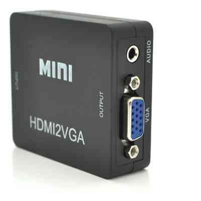 Переходник HDMI F to VGA F 720P/1080P black Voltronic (YT-CM-HDMI/VGA-B) Винница