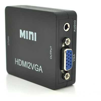 Перехідник HDMI F to VGA F 720P/1080P black Voltronic (YT-CM-HDMI/VGA-B) Вінниця - фото 2