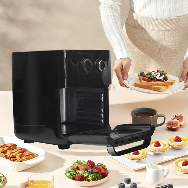 Аерофритюрниця AF-003 12 л, 1700 Вт, таймер 60 хв, антипригарний кошик, захист від перегріву Одеса - фото 3