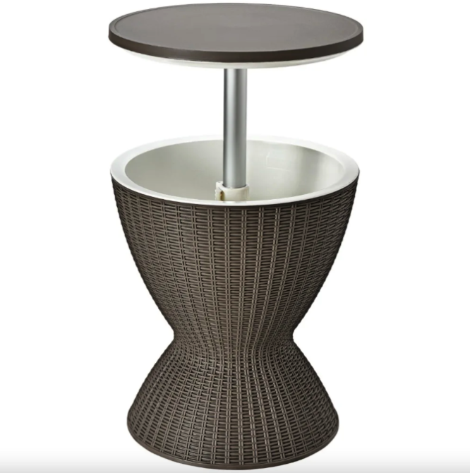 Стіл-холодильник Costway Curver з регульованою висотою 30L коричневий Киев - изображение 7