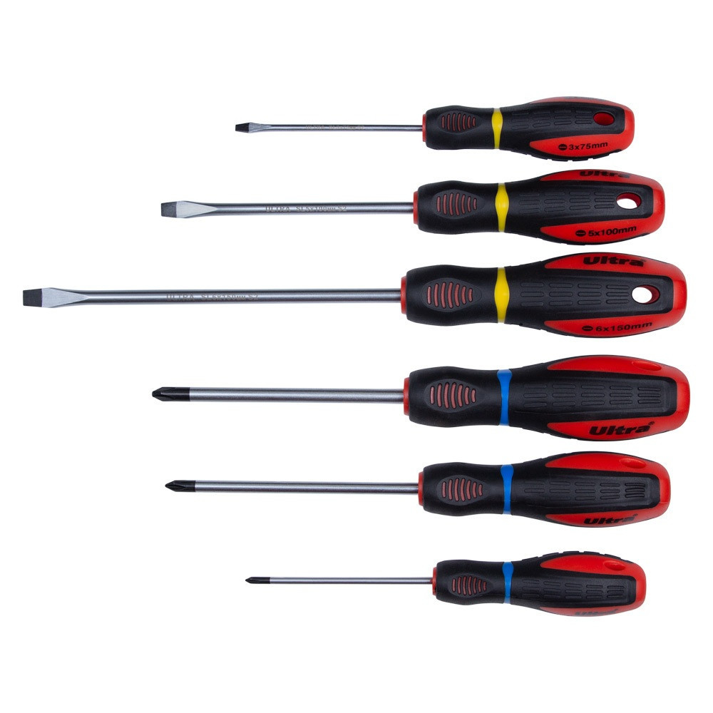 Набор отверток 6 шт S2 Profi ULTRA (4000032) Ровно - изображение 1