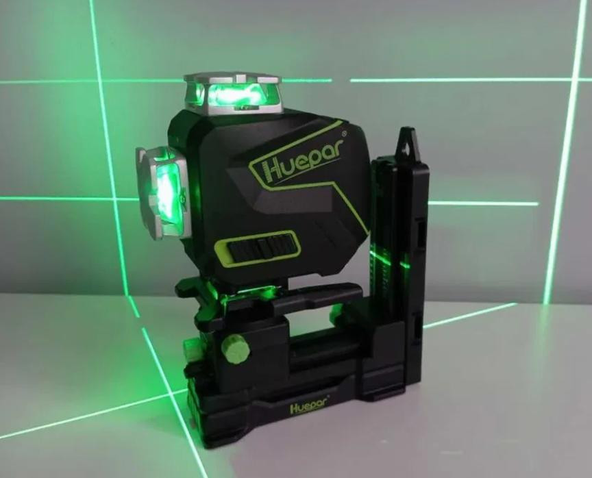 Лазерный уровень нивелир Huepar S04CG Premium откалиброванный (2 аккумулятора) Винница - изображение 5