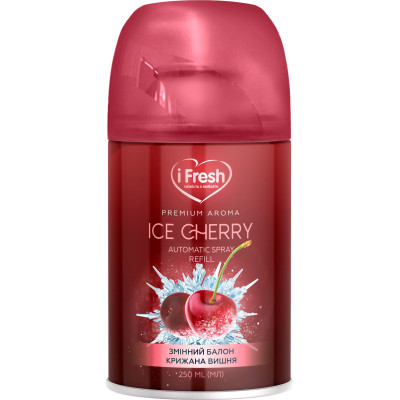 Освежитель воздуха iFresh Premium Aroma Ice Cherry Сменный баллон 250 мл (4820268100146) Винница - изображение 1