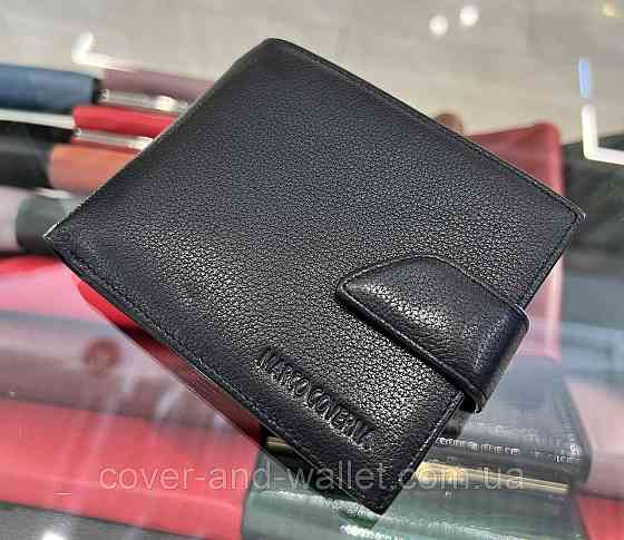 Чоловіче класичне портмоне з телячої шкіри з блоком для документів  Marco Coverna 005-805 Київ