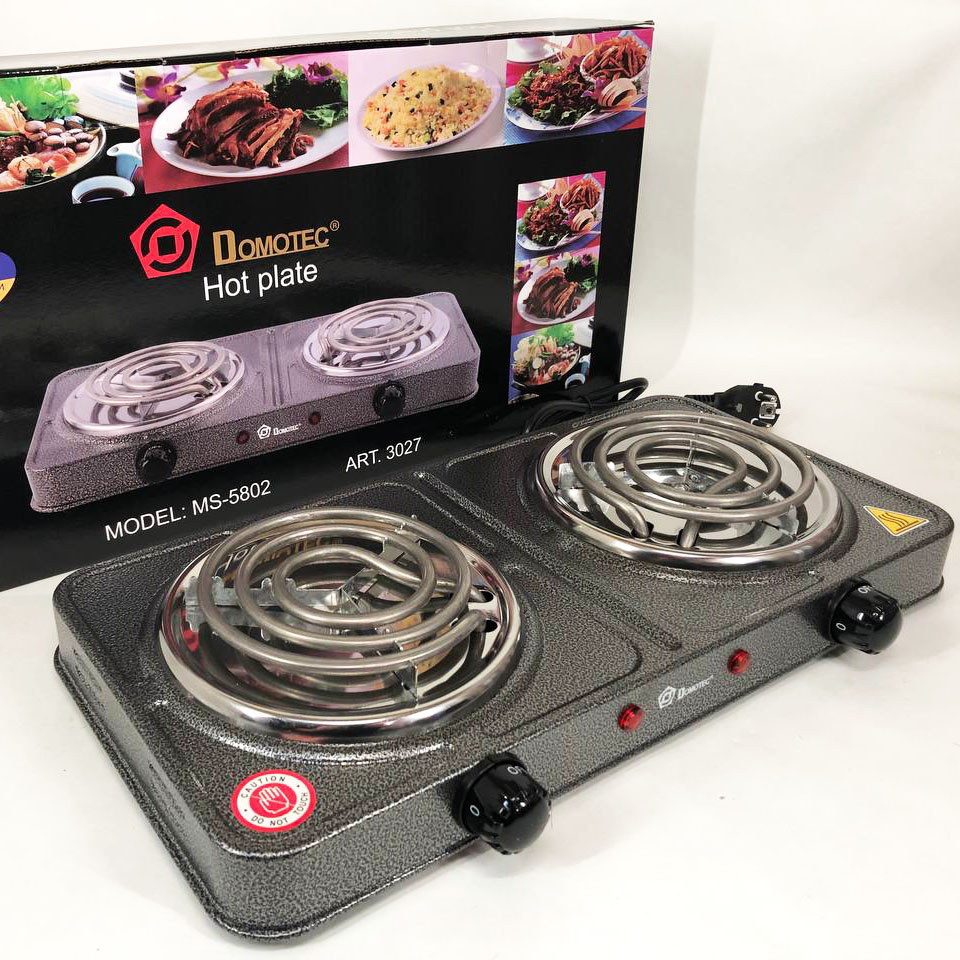 Качественная настольная электроплита Domotec MS-5802 1000 Вт, Дисковая плита для дома OW-18 Львов - изображение 7