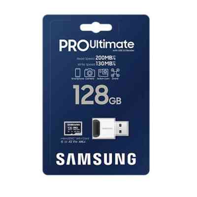 Карта пам&apos;яті Samsung 128GB microSDXC class 10 UHS-I U3 V30 A2 Pro Ultimate (MB-MY128SB/WW) Вінниця