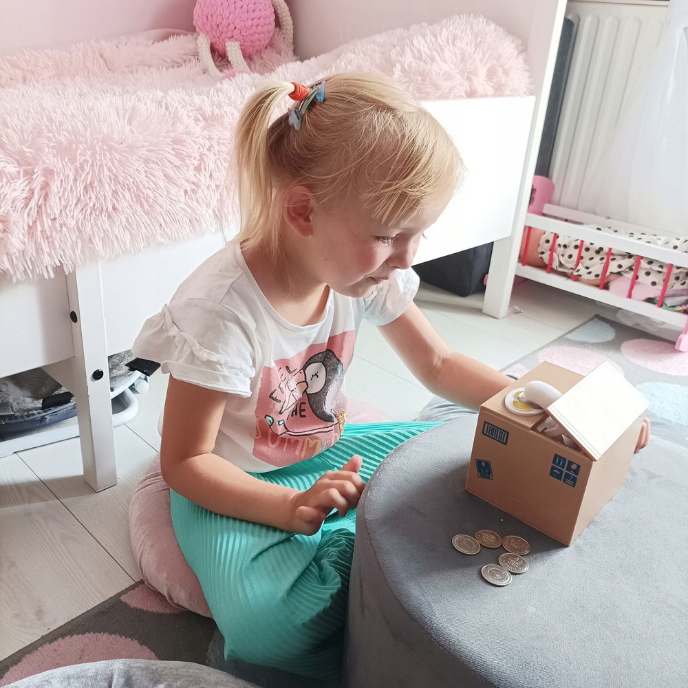 Копилка монетница на батарейках 